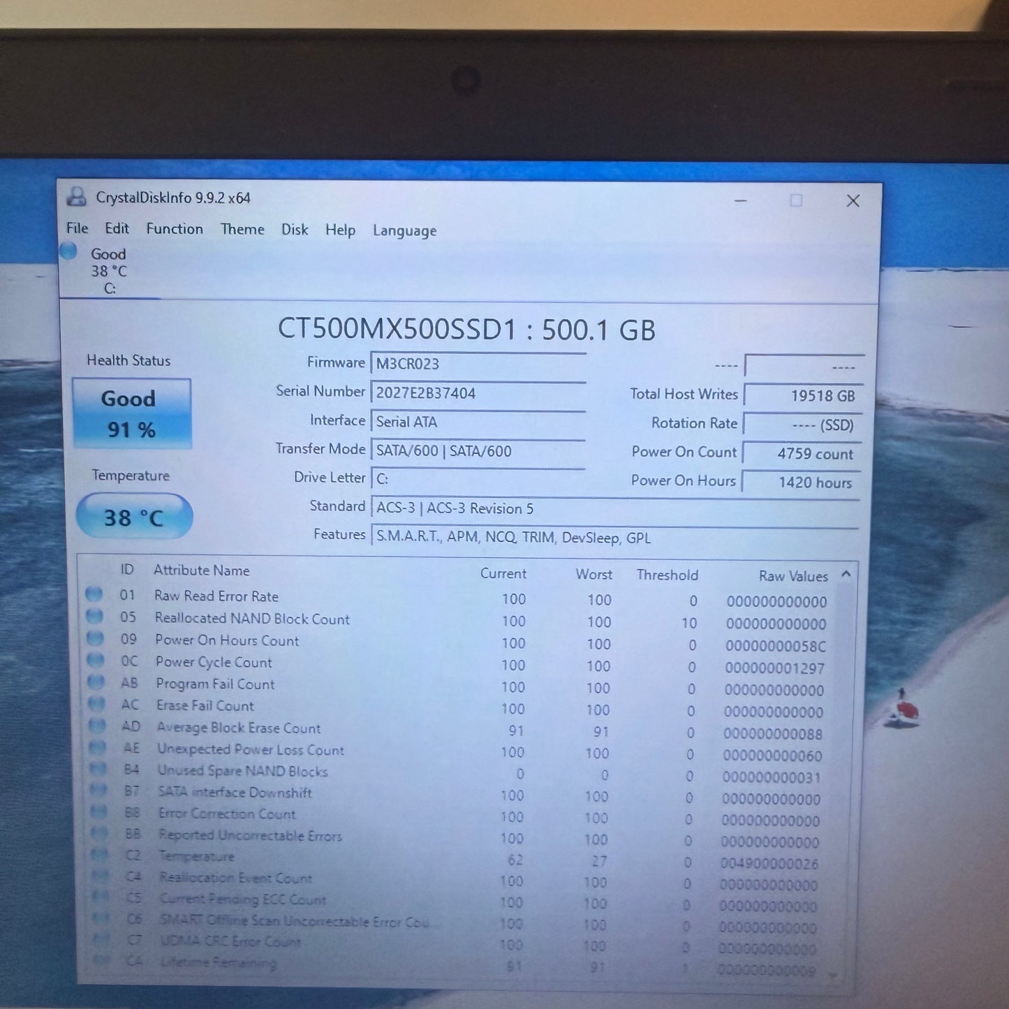 Lenovo Thinkpad T460 14" i7-6600U 2.6GHz 16GB RAM 500GB SSD