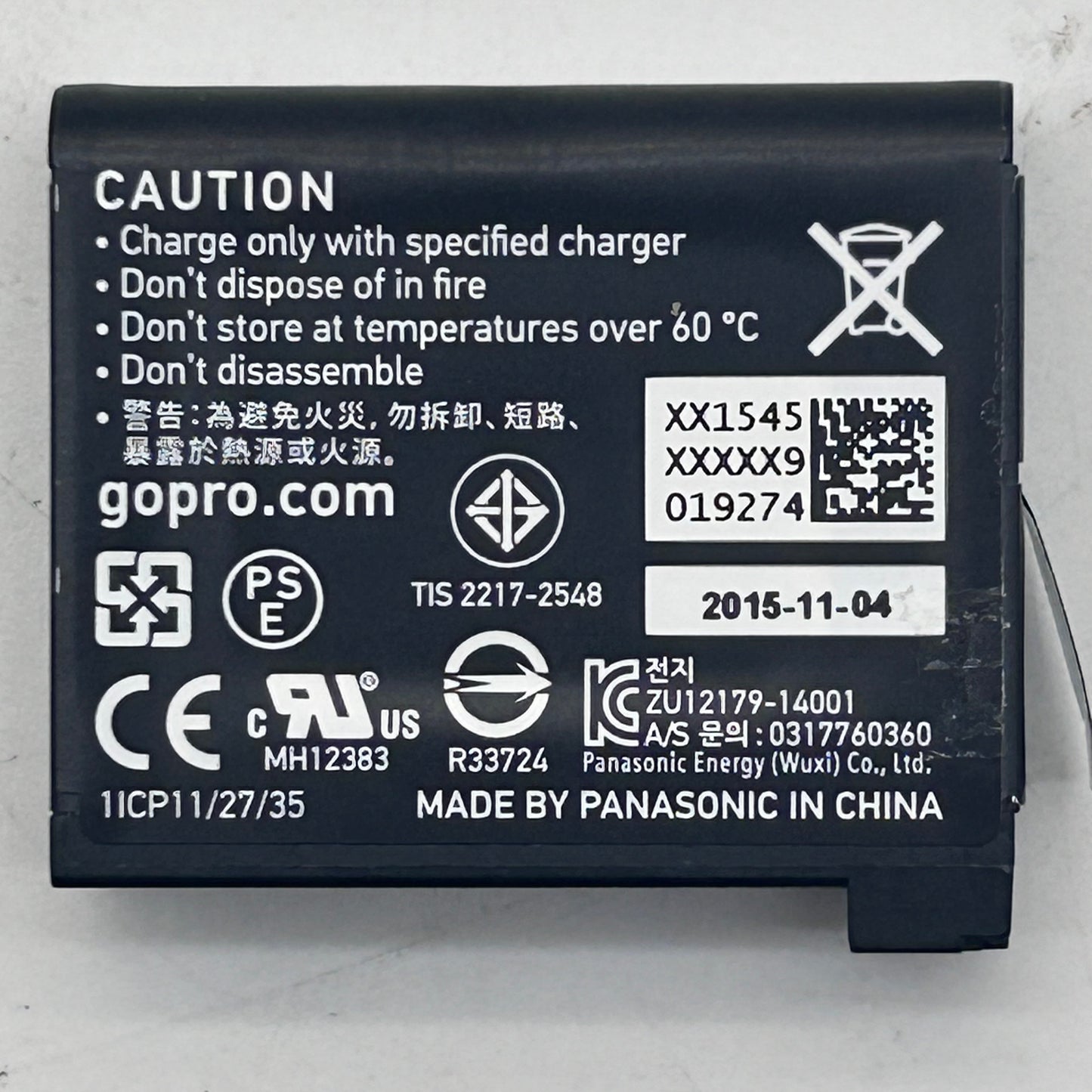 GoPro Battery Rechargeable Li-ion Battery AHDBT-401