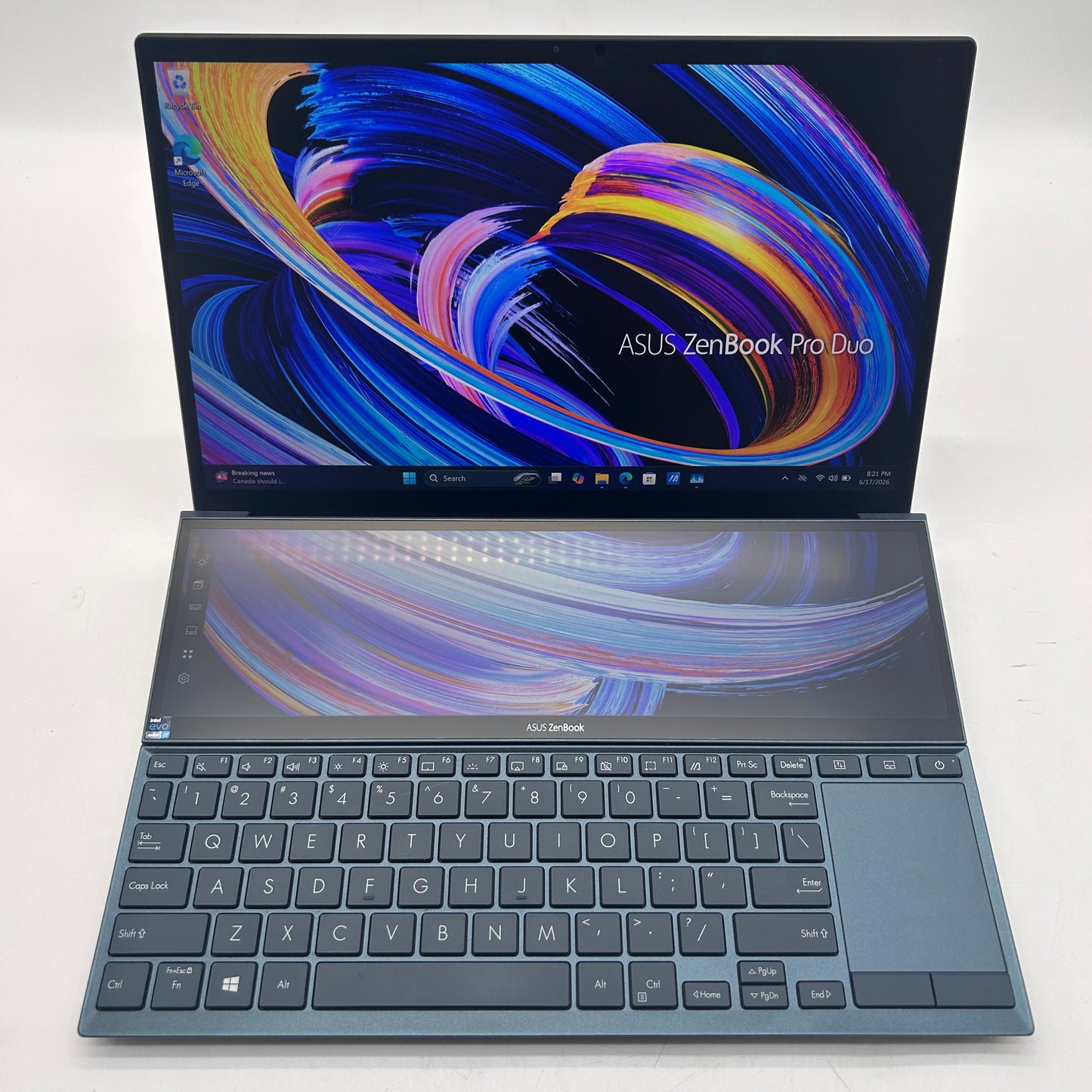 Asus Zenbook Duo 14 14" i7-1165G7 16GB RAM 500GB SSD Intel Iris Xe Graphics