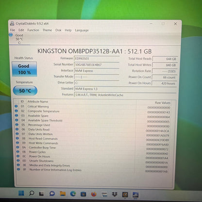 Acer Aspire Vero AV15-51-55ZQ 15.6" i5-1155G7 2.5GHz 8GB RAM 512GB SSD
