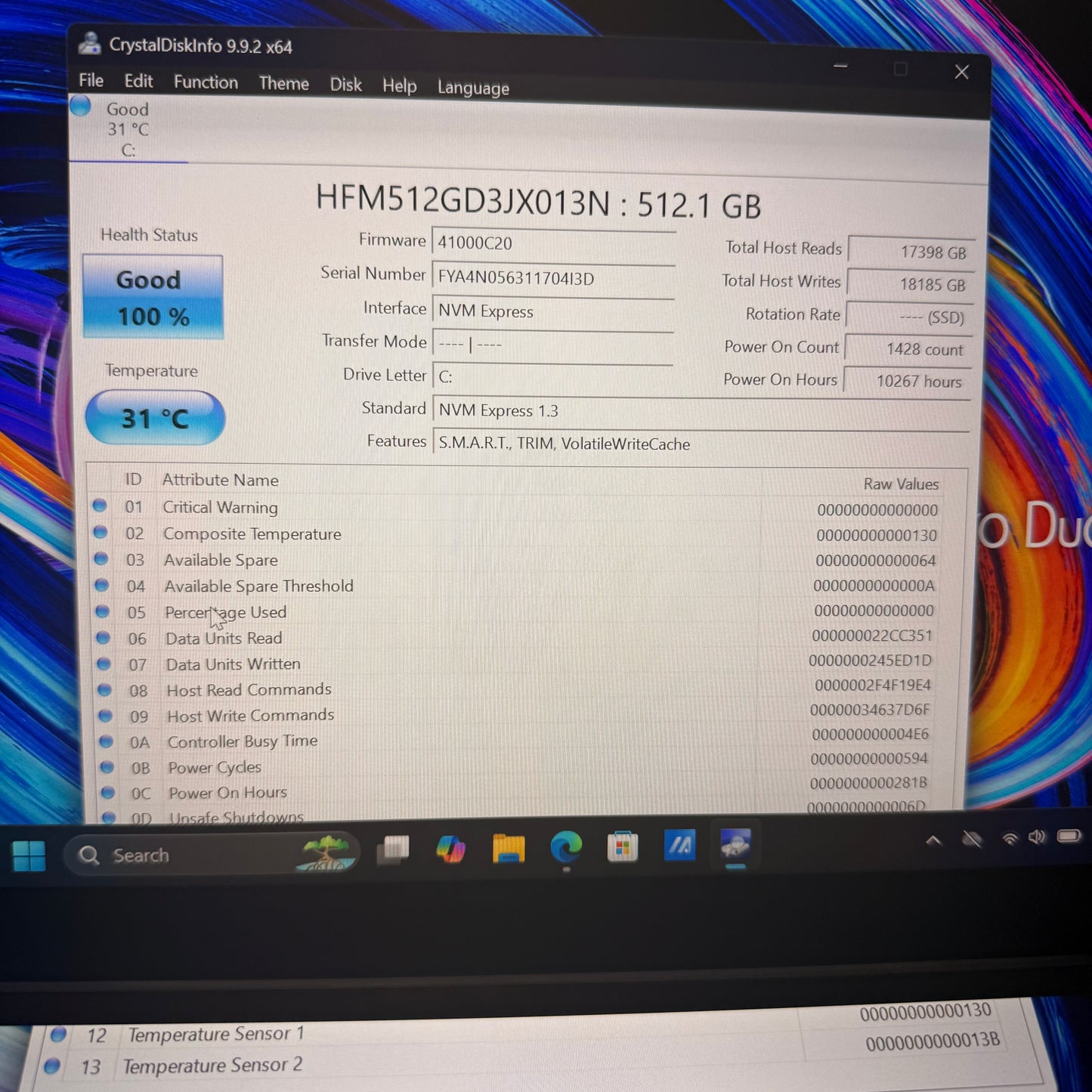 Asus Zenbook Duo 14 14" i7-1165G7 16GB RAM 500GB SSD Intel Iris Xe Graphics