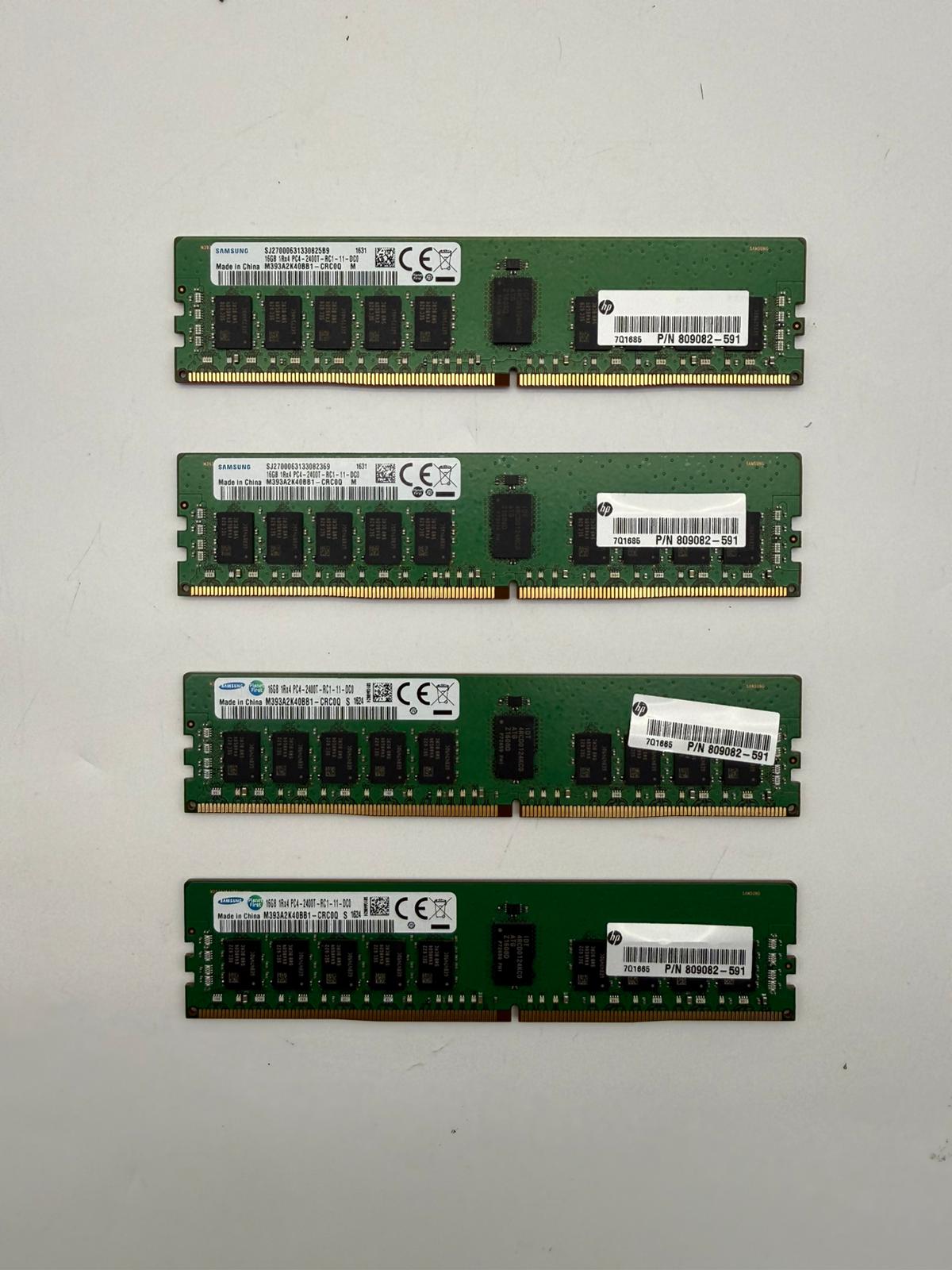 Samsung Server Memory 4X 16GB (1x16GB) RAM DDR4 2400MHz M393A2K40BB1-CRC0Q